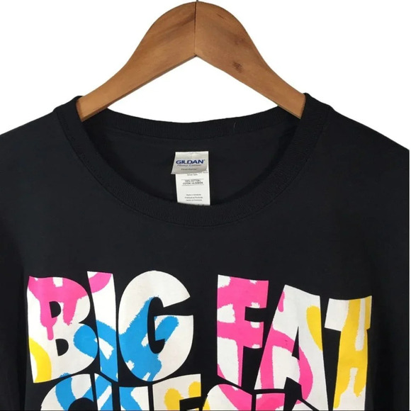 TS526 Gildan Fat Checks Big Bills Urban Shirt L - Picture 3 of 4